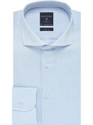 PROFUOMO Koszula - Slim fit - w kolorze błękitnym rozmiar: 38. Niebieskie koszule męskie PROFUOMO, bez wzorów, z bawełny, bez kołnierzyka, bez ramiączek. Za 122.67 zł.