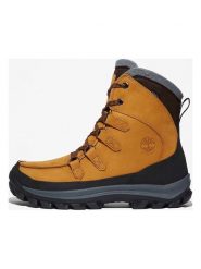 Timberland Skórzane botki "Chillberg Premium" w kolorze jasnobrązowo-czarnym rozmiar: 43. Brązowe buty zimowe męskie Timberland, z materiału, bez zapięcia. Za 443.38 zł.