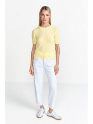 Rich & Royal Sweter w kolorze żółtym rozmiar: M. Żółte swetry klasyczne damskie Rich & Royal, m, ze splotem, bez kołnierzyka. Za 179.64 zł.