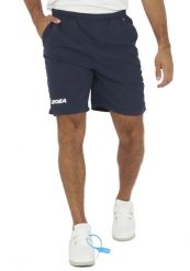 Męski Zestaw Piłkarski Treningowy KIT DOUBLE Żółto-Niebieski. Niebieskie szorty męskie Legea, bez wzorów, z materiału. Za 80.00 zł.