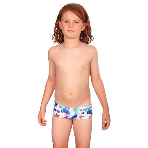 Kąpielówki Mako. Białe kąpielówki męskie MAKO, m, bez wzorów, do pływania. Za 242.50 zł.