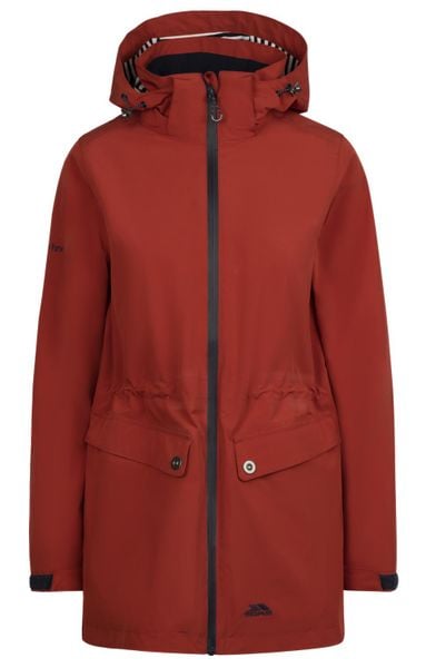 Trespass Tiverton - Damska kurtka przeciwdeszczowa Burnt Sienna. Brązowe kurtki damskie 2117 OF SWEDEN, xs, bez wzorów, bez kaptura. Za 385.99 zł.
