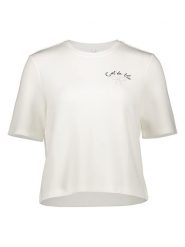 ONLY Koszulka w kolorze białym rozmiar: S. Białe bluzki damskie Only, s, bez wzorów, bez kołnierzyka, bez ramiączek. Za 82.99 zł.