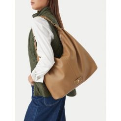 Torebka Beverly Hills Polo Club. Brązowe torebki klasyczne damskie Beverly Hills Polo Club, bez wzorów, bez dodatków. Za 229.99 zł.