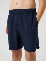 Bjorn_borg ACE RACQUET SHORTS z poliestru z recyklingu – NIGHT SKY. Niebieskie szorty męskie Björn Borg, bez wzorów, sportowe. Za 247.00 zł.
