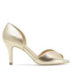 Sandały Sergio Bardi. Żółte sandały damskie Sergio Bardi, bez wzorów, bez obcasa, na szpilce. Za 279.99 zł.