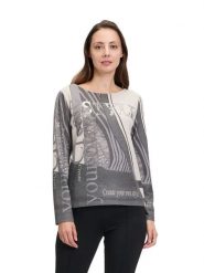 Betty Barclay Koszulka w kolorze szaro-beżowym rozmiar: 40. Brązowe bluzki damskie Betty Barclay, bez wzorów, bez kołnierzyka. Za 126.95 zł.