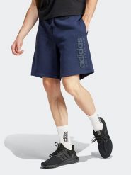 Adidas Szorty dresowe w kolorze granatowym rozmiar: M. Niebieskie szorty męskie Adidas, z dresówki, bez kołnierzyka. Za 131.74 zł.