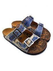 Calceo Klapki w kolorze granatowym rozmiar: 40. Niebieskie klapki damskie Calceo, bez wzorów, bez obcasa. Za 130.99 zł.