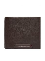 Tommy Hilfiger Portfel Th Corp Cc Flap And Coin AM0AM14780 Brązowy ciemny. Brązowe portfele męskie Tommy Hilfiger, bez wzorów, ze skóry. Za 349.99 zł.