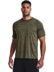 Under Armour Koszulka sportowa "Tech 2.0" w kolorze khaki rozmiar: M. Brązowe t-shirty sportowe męskie Under Armour, m, z materiału, bez ramiączek, outdoorowe. Za 92.45 zł.