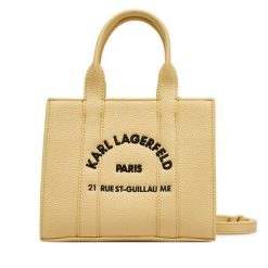 Torebka KARL LAGERFELD. Żółte torebki klasyczne damskie Karl Lagerfeld, bez wzorów, bez dodatków. Za 649.99 zł.