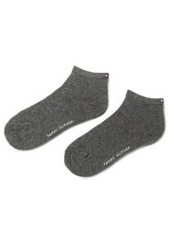 Tommy Hilfiger Skarpety krótkie 373001001 Szary. Szare skarpetki damskie Tommy Hilfiger, bez wzorów, z materiału. Za 39.99 zł.