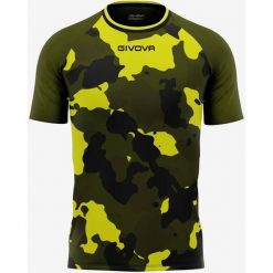 T-shirt Givova dla Mężczyzn w Żółtym Kolorze Armii. Brązowe t-shirty męskie Givova, m, bez wzorów, z poliesteru, bez kołnierzyka. Za 75.66 zł.