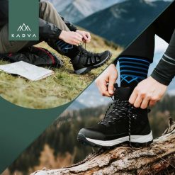 Skarpety trekkingowe KADVA Coryo. Czarne skarpetki damskie KADVA, bez wzorów. Za 39.99 zł.