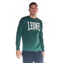 Męska koszulka z długim rękawem Leone 1947 Apparel. Zielone koszulki męskie z długim rękawem LEONE 1947 APPAREL, l, z tkaniny. W wyprzedaży za 92.45 zł.