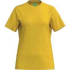 Koszulka damska Erima TS. Żółte bluzki damskie Erima, bez wzorów, z bawełny, eleganckie, bez kołnierzyka, bez ramiączek. Za 155.00 zł.