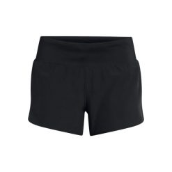 Krótkie spodenki damskie Under Armour Launch Pro. Czarne szorty damskie Under Armour, bez wzorów, z materiału. Za 212.70 zł.