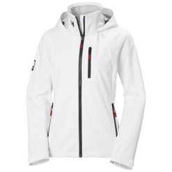 Kurtka narciarska damska Helly Hansen Crew. Białe kurtki damskie Helly Hansen, uniwersalny, bez wzorów, z syntetyku, z kapturem. Za 901.00 zł.