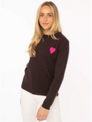 Zwillingsherz Kaszmirowy sweter w kolorze brązowym rozmiar: L. Brązowe swetry klasyczne damskie Zwillingsherz, l, z kaszmiru, bez kołnierzyka. Za 589.95 zł.
