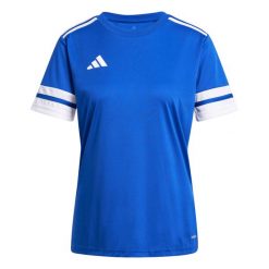 Adidas Sport Squa25 Jsy W Koszulka Damskie. Niebieskie bluzki sportowe damskie Adidas, s, bez kołnierzyka, bez ramiączek. Za 86.00 zł.