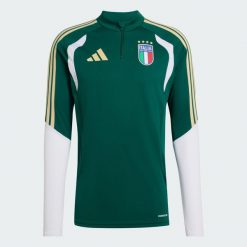 Koszulka treningowa Włochy 26 Tiro. Zielone t-shirty sportowe męskie Adidas, xs, bez ramiączek, do piłki nożnej. Za 329.00 zł.