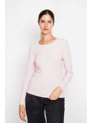 ASSUILI Koszulka w kolorze jasnoróżowym rozmiar: 36. Różowe bluzki damskie Assuili, bez wzorów, z bawełny, klasyczne, bez kołnierzyka, bez ramiączek. Za 91.34 zł.