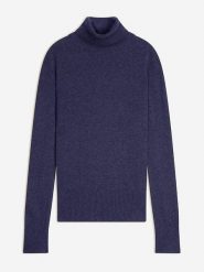 Just Cashmere Kaszmirowy golf w kolorze granatowym rozmiar: S. Niebieskie golfy damskie Just Cashmere, s, bez wzorów, z kaszmiru, bez ramiączek. Za 391.99 zł.