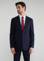 PAKO LORENTE – Granatowa marynarka garniturowa P22SF-3G-013-G-S. Marynarki męskie Pako Lorente, bez wzorów, z elastanu. Za 299.99 zł.