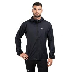 Kurtka softshell męska Black Diamond Alpine Start Hoody. Czarne kurtki softshell damskie Black Diamond, m, bez wzorów, z softshellu, bez kaptura. Za 609.88 zł.
