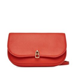 Torebka Coccinelle. Brązowe listonoszki damskie Coccinelle, bez wzorów, bez dodatków. Za 599.99 zł.