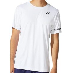 Koszulka sportowa męska Asics Court SS Tee. Białe t-shirty sportowe męskie Asics, l, bez ramiączek, tenisowe. Za 165.00 zł.
