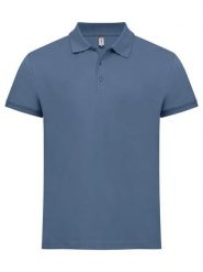 Clique Classic Lincoln S/S – Męska koszulka polo z bawełny, nowoczesny krój. Niebieskie koszulki polo męskie CLIQUE, m, bez wzorów, z bawełny, bez ramiączek. Za 122.04 zł.