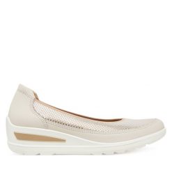 Półbuty Ara. Brązowe półbuty damskie Ara, bez wzorów, bez obcasa, na koturnie. Za 489.99 zł.