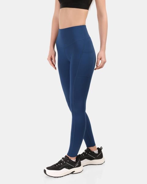 Damskie legginsy sportowe Kilpi JAMILY-W. Niebieskie legginsy damskie Kilpi, s, bez wzorów, z materiału, do biegania. Za 215.49 zł.