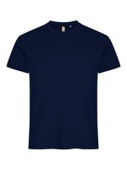 Clique Basic-T męski T-shirt dopasowany 100% bawełna dark navy. Niebieskie t-shirty męskie CLIQUE, m, bez wzorów, z bawełny, bez kołnierzyka. Za 82.57 zł.