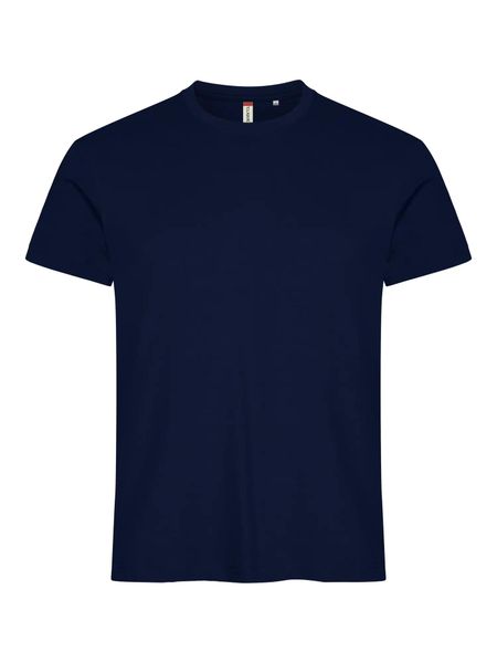 Clique Basic-T męski T-shirt dopasowany 100% bawełna dark navy. Niebieskie t-shirty męskie CLIQUE, m, bez wzorów, z bawełny, bez kołnierzyka. Za 82.57 zł.