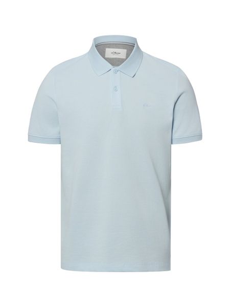 S.Oliver koszulka polo Mężczyźni Bawełna niebieski, L. Niebieskie koszulki polo męskie S.Oliver, l, bez wzorów, z bawełny, bez ramiączek. Za 109.95 zł.