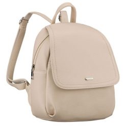 Miejski plecak damski ze skóry ekologicznej w ciemnobeżowym kolorze Rovicky R-6739. Brązowe plecaki damskie ROVICKY, bez wzorów, ze skóry ekologicznej, eleganckie. Za 117.99 zł.