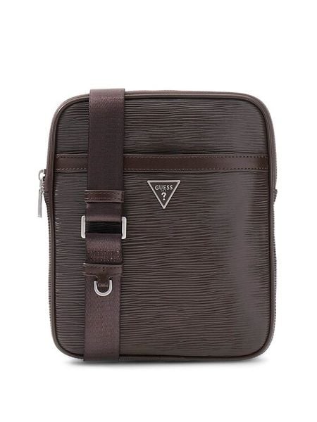 Guess Torba 182870 Brązowy. Brązowe torby męskie na ramię Guess, z aplikacjami, na ramię. Za 324.99 zł.