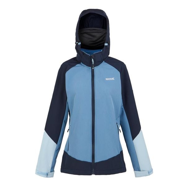 Kurtka Damska Desoto X Soft Shell. Niebieskie kurtki damskie Regatta, bez wzorów, bez kaptura. Za 164.99 zł.