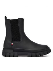 Tommy Hilfiger Botki T3X5-35295-1355 M Czarny. Czarne botki dziewczęce Tommy Hilfiger, bez wzorów, ze skóry, bez ramiączek. Za 414.99 zł.