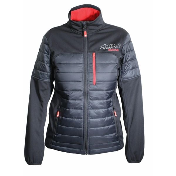 Damska kurtka wiatroszczelna Karlslund Krafla. Czarne kurtki damskie KARLSLUND, xs, bez wzorów, z softshellu, bez kaptura. Za 659.00 zł.