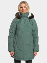 Roxy Płaszcz zimowy Ellie Jk Otlr ERJJK03554 Zielony Regular Fit. Zielone płaszcze damskie Roxy, na zimę, s, bez wzorów, z syntetyku. Za 729.99 zł.