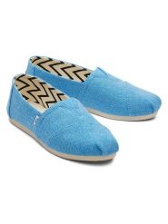 TOMS Espadryle w kolorze niebieskim rozmiar: 42. Niebieskie espadryle damskie Toms, bez wzorów, bez obcasa. Za 109.95 zł.