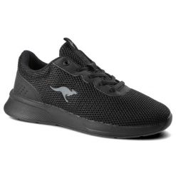 Czarne Sneakersy Kangaroos Damskie Lekkie Półbuty. Czarne półbuty damskie Kangaroos, bez wzorów, z materiału, biznesowe, bez obcasa. Za 129.00 zł.