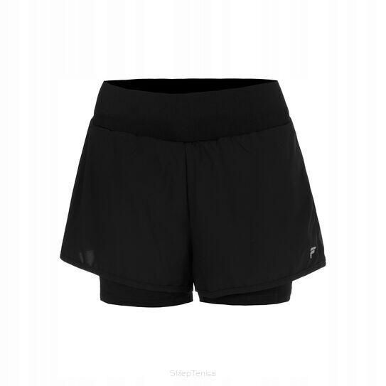 Spodenki tenisowe Fila Shorts Luna. Czarne szorty damskie Fila, bez wzorów, z materiału, eleganckie. Za 148.99 zł.