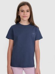4F T-shirt regular gładki (2-pack) dziecięcy - multikolor 146/152 (10-12 lat). Koszulki dziewczęce 4f, m, bez wzorów, z bawełny, bez ramiączek. Za 49.99 zł.