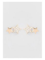 U.S. Polo Assn. Pozłacane kolczyki-wkrętki z kryształami rozmiar: onesize. Białe kolczyki damskie U.S. Polo Assn., z kryształem, metalowe. Za 67.95 zł.