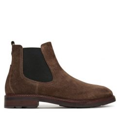 Sztyblety Pepe Jeans. Brązowe sztyblety męskie Pepe Jeans, z jeansu, bez zapięcia. Za 499.99 zł.